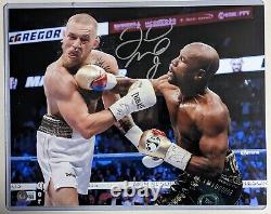 FLOYD MAYWEATHER JR Signed 11x14 Mcgregor Photo Autograph Beckett BAS Authentic