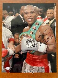 FLOYD MAYWEATHER JR Signed Autograph 11x14 Boxing Photo PSA/DNA #AJ23775