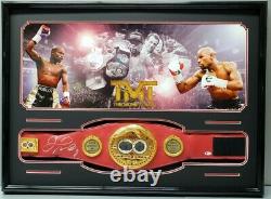 FLOYD MAYWEATHER JR. Signed Autographed IBF BOXING BELT Frame. BECKETT WITNESSED