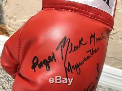 FLOYD MAYWEATHER Jr Family signed Boxing GLOVE Signiert TMT PSA/DNA COA LOA