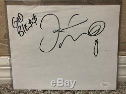 FLOYD MAYWEATHER SIGNED AUTO 8x10 BOXING CUT GOD BLE$$ INSCRIBED JSA Pacquiao