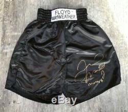 FLOYD MAYWEATHER, Signed Custom Boxing Shorts