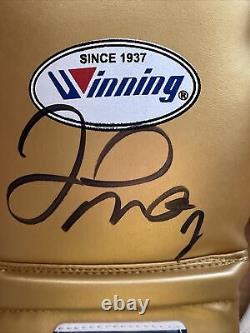 FLOYD MONEY MAYWEATHER Signed Autographed Winning Gold BOXING GLOVE PSA