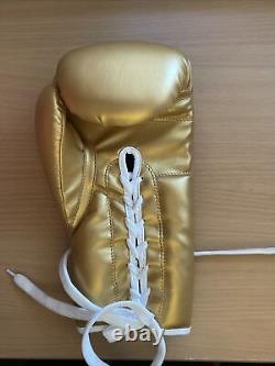 FLOYD MONEY MAYWEATHER Signed Autographed Winning Gold BOXING GLOVE PSA