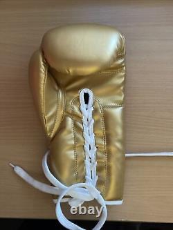 FLOYD MONEY MAYWEATHER Signed Autographed Winning Gold BOXING GLOVE PSA