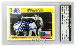 FLOYD PATTERSON Autographed 1983 Topps Olympians Boxing Card #77 PSA/DNA