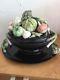 Fitz &Floyd Black Soup Tureen Lid And Platter Signed D. Hodges Midnight Garden