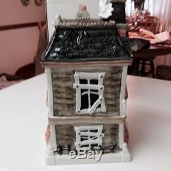Fitz & Floyd Halloween Haunted House Cookie Jar 1987 Signed Japan
