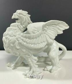 Fitz and Floyd 1970's Griffin Planter Hollywood Regency Blanc de Chine VINTAGE