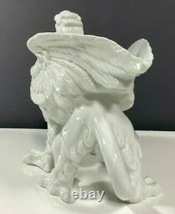 Fitz and Floyd 1970's Griffin Planter Hollywood Regency Blanc de Chine VINTAGE