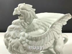 Fitz and Floyd 1970's Griffin Planter Hollywood Regency Blanc de Chine VINTAGE