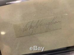 Floyd Arky Vaughan Pittsburgh Pirates Signed Cut Beckett Slabbed Authentic