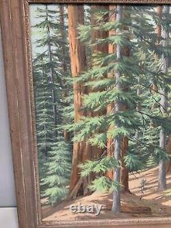 Floyd Copeland Chandler Oil Painting Rickman Grove California Redwoods