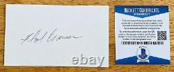 Floyd Cramer Signed Autographed 3x5 Card Beckett BAS Cert Pianist Country Music