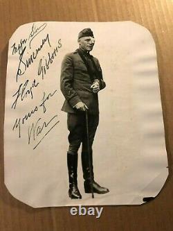 Floyd Gibbons Extremely Rare Early Autographed Photo From 1918 After Belleau