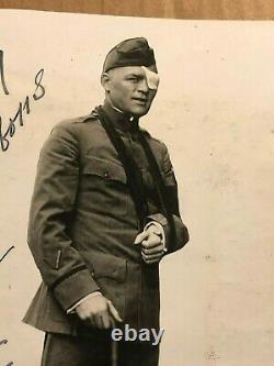 Floyd Gibbons Extremely Rare Early Autographed Photo From 1918 After Belleau