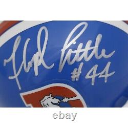 Floyd Little Autographed/Signed Denver Broncos Mini Helmet #44 JSA 48365