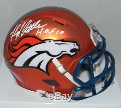 Floyd Little Autographed Signed Denver Broncos Speed Blaze Mini Helmet Jsa