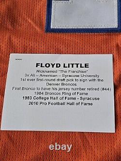 Floyd Little Autographed/Signed Jersey JSA COA Denver Broncos
