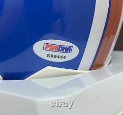 Floyd Little SIGNED Denver Broncos Mini Helmet + HOF 2010 PSA/DNA AUTOGRAPHED