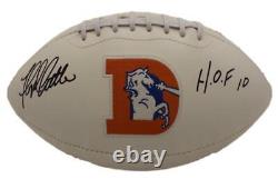 Floyd Little Signed Broncos Football Inscribed HOF