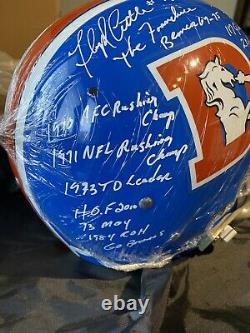 Floyd Little Signed Full Size Replica Helmet Broncos JSA 18 Inscriptions