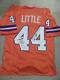 Floyd Little signed orange Pro Style jersey, JSA, #73, HOF 10