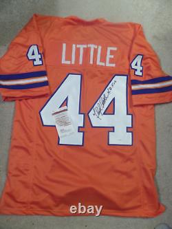 Floyd Little signed orange Pro Style jersey, JSA, #73, HOF 10