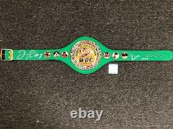 Floyd Maweather Jr & Julio Cesar Chavez signed WBC Belt Beckett Witness BAS COA