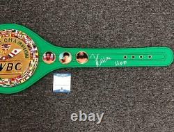 Floyd Maweather Jr & Julio Cesar Chavez signed WBC Belt Beckett Witness BAS COA