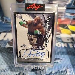 Floyd Mayweather 2022 Leaf Decadence Poetry In Motion Black Frame Autograph 1/1