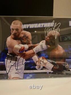 Floyd Mayweather And Conor mcgregor Signed Photo