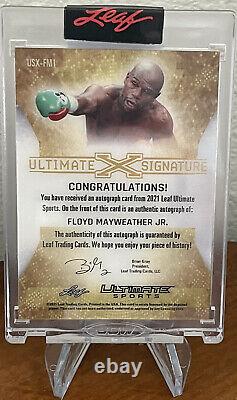 Floyd Mayweather Auto Leaf Ultimate 1/3 low ###