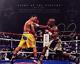 Floyd Mayweather Autographed 16x20 vs Manny Pacquiao Photo- JSA Auth Silver