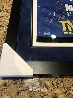 Floyd Mayweather Autographed 50-0 Record Fight Framed Used Boxing Ring Rope PSA