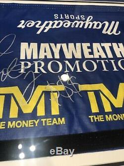 Floyd Mayweather Autographed 50-0 Record Fight Framed Used Boxing Ring Rope PSA