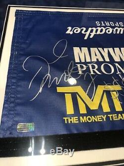 Floyd Mayweather Autographed 50-0 Record Fight Framed Used Boxing Ring Rope PSA