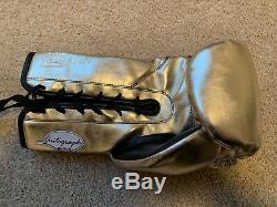 Floyd Mayweather Autographed Cleto Reyes Gold Boxing Glove BAS Beckett COA Auto