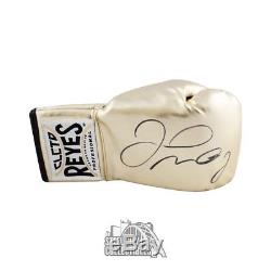 Floyd Mayweather Autographed Cleto Reyes Gold Boxing Glove BAS COA