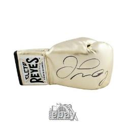 Floyd Mayweather Autographed Cleto Reyes Gold Boxing Glove BAS COA
