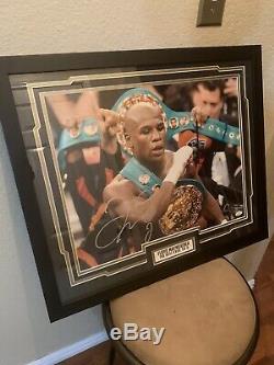 Floyd Mayweather Autographed Framed Picture COA JSA TBE! 50-0