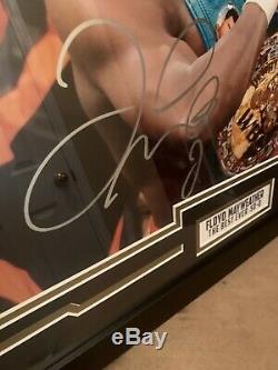 Floyd Mayweather Autographed Framed Picture COA JSA TBE! 50-0