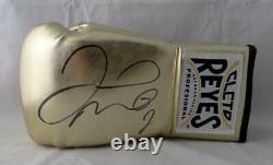 Floyd Mayweather Autographed Gold Cleto Reyes Boxing Glove Beckett Authentic
