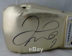 Floyd Mayweather Autographed Gold Cleto Reyes Boxing Glove Beckett Authentic