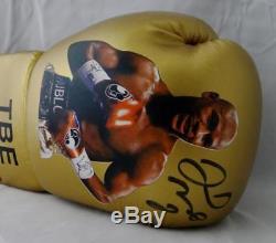 Floyd Mayweather Autographed Gold TBE Image Custom Boxing Glove Beckett Authen