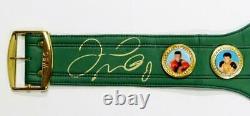 Floyd Mayweather Autographed Green WBC Boxing Belt Beckett Auth Gold