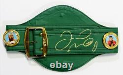 Floyd Mayweather Autographed Green WBC Boxing Belt Beckett Auth Gold