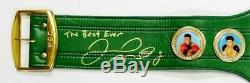 Floyd Mayweather Autographed Green WBC Boxing Belt with Insc Beckett Auth Gold