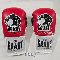 Floyd Mayweather Autographed Red Grant Boxing Gloves Set PSA + Free Signed Photo