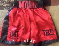 Floyd Mayweather Autographed Signed Boxing Trunks Beckett Authenticated